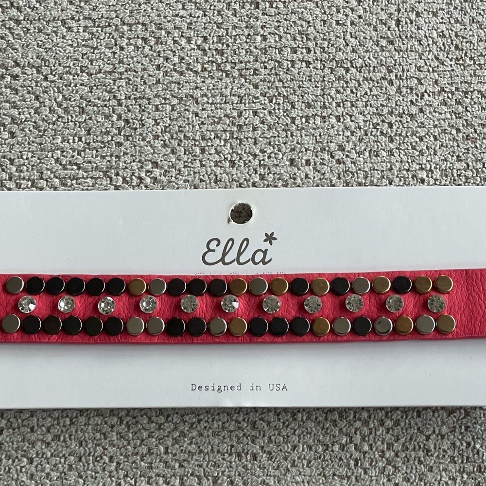 Ella Pink Studded Women's Choker
